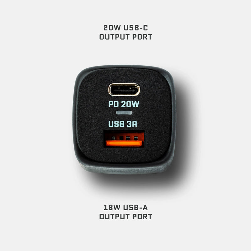 Load image into Gallery viewer, 20W AC Wall Adapter (USB-A + USB-C, PD)
