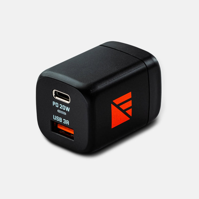 Load image into Gallery viewer, 20W AC Wall Adapter (USB-A + USB-C, PD)
