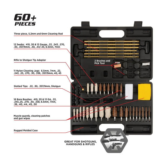 Allen 60pcs Universal Gun Cleaning Kit