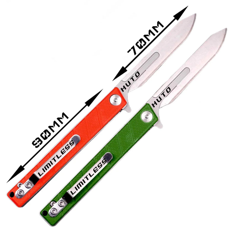 Load image into Gallery viewer, HUTO Lifestyle Lime Green Limited Edition Limitless Folding Replaceable Blade Knives
