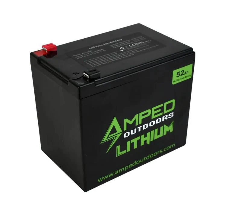 Load image into Gallery viewer, AMPED OUTDOORS - 52Ah Lithium Battery (14.8V NMC) with Charger (Bluetooth)
