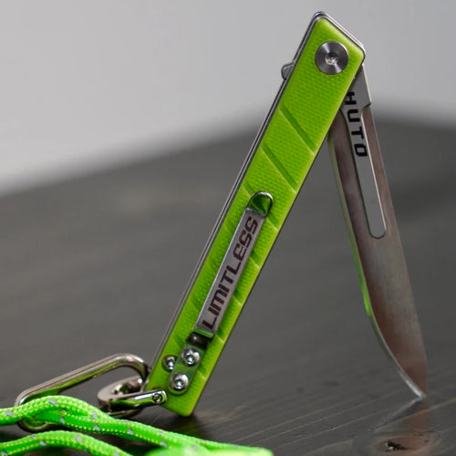 HUTO Lifestyle Lime Green Limited Edition Limitless Folding Replaceable Blade Knives