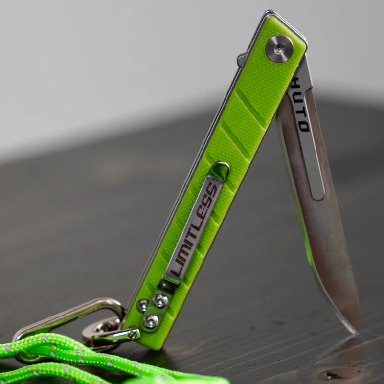 Load image into Gallery viewer, HUTO Lifestyle Lime Green Limited Edition Limitless Folding Replaceable Blade Knives
