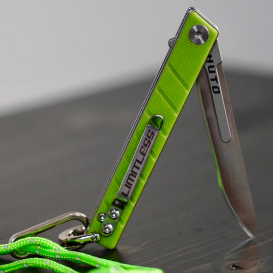 HUTO Lifestyle Lime Green Limited Edition Limitless Folding Replaceable Blade Knives