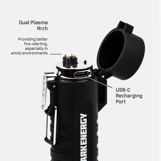 Plasma Lighter (Flameless, Windproof, USB Rechargeable)