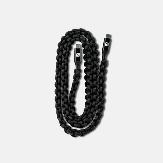 Paracord USB-C to USB-C Charging Cable (3 ft, 60W PD)
