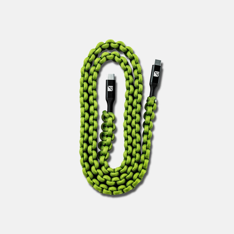 Load image into Gallery viewer, Paracord USB-C to USB-C Charging Cable (3 ft, 60W PD)
