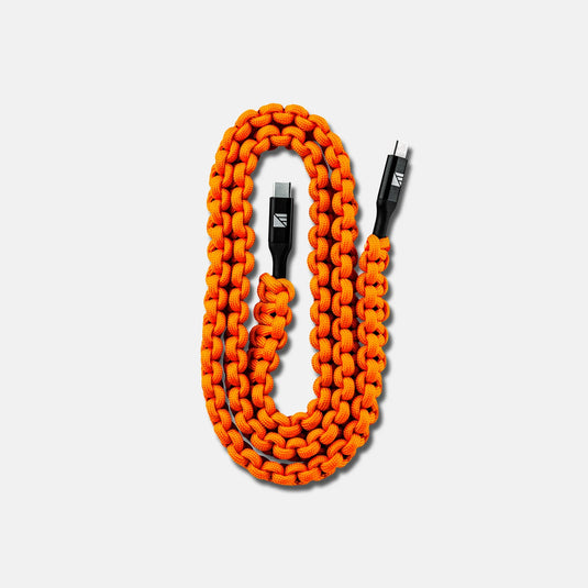 Paracord USB-C to USB-C Charging Cable (3 ft, 60W PD)