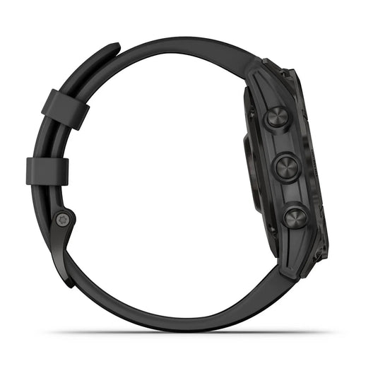 fēnix® 7 – Sapphire Solar Edition Black DLC Titanium with Black Band - Online Outfitters Canada