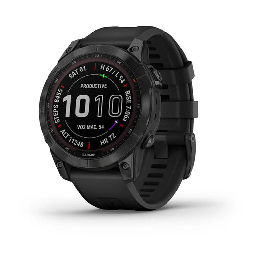 fēnix® 7 – Sapphire Solar Edition Black DLC Titanium with Black Band - Online Outfitters Canada