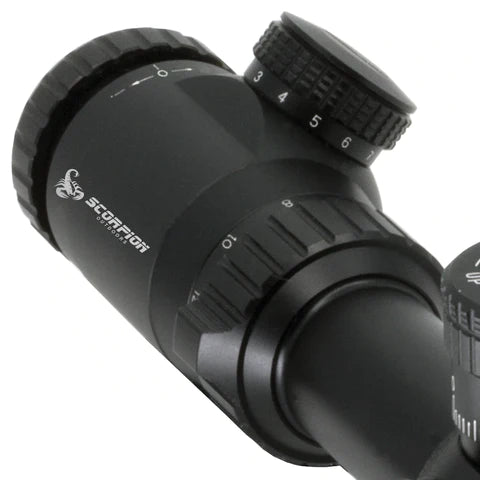 Load image into Gallery viewer, Scorpion Outdoors TARGET MASTER WILDCAT FFP 6-24X50 IR 30MM LRT RETICLE
