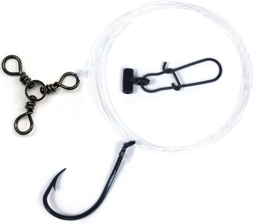 Sea Striker Striper Eel Rig Black Octopus Hook, 3 - Way - Online Outfitters Canada